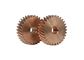 M0.6 30 Teeth Parallel Helical Gear 20°Helix Angle CuZn12 Brone Material